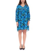 Aniston CASUAL Damen Mini-Kleid Sommer-Kleid Langarm-Kleid 36726314 Blau/Grün
