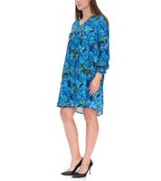 Aniston CASUAL Damen Mini-Kleid Sommer-Kleid Langarm-Kleid 36726314 Blau/Grün