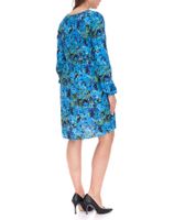 Aniston CASUAL Damen Mini-Kleid Sommer-Kleid Langarm-Kleid 36726314 Blau/Grün