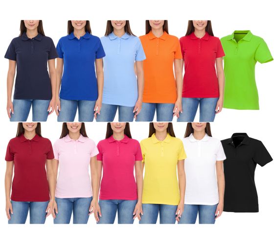Polo da donna ELEVATE Helios, polo in cotone, maglia piquet 180 g/m² 38107 in bianco, rosso, blu, giallo, rosa, arancione, verde o nero