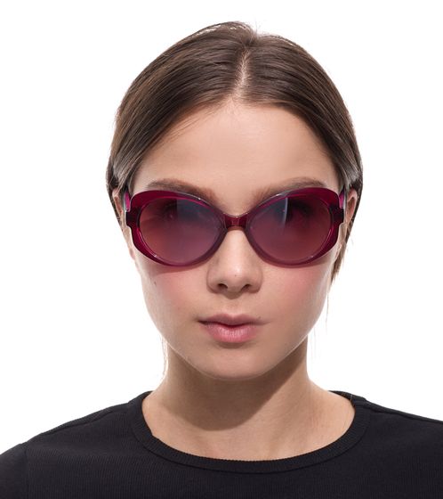 Gafas de sol adidas para mujer, diseño mariposa, con degradado, filtro de protección UVA y UVB, categoría 2, para vacaciones, EW3542, violeta