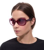 Gafas de sol adidas para mujer, diseño mariposa, con degradado, filtro de protección UVA y UVB, categoría 2, para vacaciones, EW3542, violeta