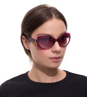 Gafas de sol adidas para mujer, diseño mariposa, con degradado, filtro de protección UVA y UVB, categoría 2, para vacaciones, EW3542, violeta