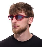 Occhiali da sole adidas da donna e da uomo, rettangolari, sfumati, con trattamento a specchio, filtro di protezione UVA e UVB, categoria 2, occhiali da vacanza EW3548 rossi