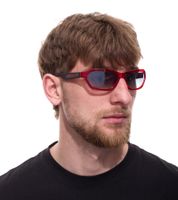 Occhiali da sole adidas da donna e da uomo, rettangolari, sfumati, con trattamento a specchio, filtro di protezione UVA e UVB, categoria 2, occhiali da vacanza EW3548 rossi