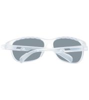 adidas Sport Herren Sonnen-Brille mit rot/orangenen Gläsern und transparenten Bügeln Freizeit-Brille SP0014 6226G Transparent