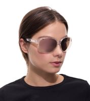 Gafas de sol adidas Sport para mujer con lentes espejadas de color cobre/marrón y patillas transparentes. Gafas de ocio SP0013 6226G Transparente.