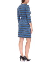 Aniston CASUAL Damen Sommer-Kleid mit Allover-Print Mini-Kleid Rundhals-Kleid 52386460 Blau/Schwarz Aniston CASUAL Damen Sommer-Kleid mit Allover-Print Mini-Kleid Rundhals-Kleid 52386460 Blau/Schwarz