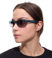 Gafas de sol adidas para hombre y mujer, de espejo, degradadas, rectangulares, 100 % protección UVA y UVB, categoría de filtro 2, ideales para vacaciones EW3546 turquesa
