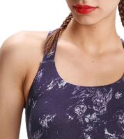 FAYN SPORTS Women's Sports Bra, Marbled Sports Top with Cotton Content, Sportswear, Training Bra, Yoga Bra 34171929 Purple/Gray