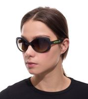 Occhiali da sole adidas da donna, modello Butterfly, sfumati, filtro categoria 2, protezione UVA e UVB al 100%, occhiali da spiaggia EW3541, neri