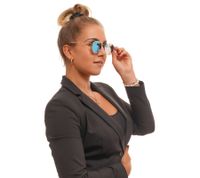 MILLNER Covent Garden Women's Sunglasses Polarized and Mirrored 100% UV 400 Protection Filter Category 3 Holiday Glasses 0020105 Gold/Blue