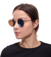 Gafas de sol MILLNER Covent Garden para mujer, polarizadas y espejadas, filtro de protección 100 % UV 400, categoría 3, gafas de vacaciones, 0020105 dorado/azul