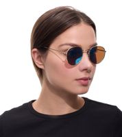 Gafas de sol MILLNER Covent Garden para mujer, polarizadas y espejadas, filtro de protección 100 % UV 400, categoría 3, gafas de vacaciones, 0020105 dorado/azul