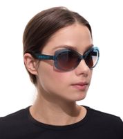 Lunettes de soleil femme adidas style papillon dégradé, filtre catégorie 2, protection 100 % UVA et UVB, lunettes de plage EW3545, turquoise, pour femme d'adidas