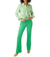 Pantalon d'été Aniston CASUAL pour femme, coupe bootcut, évasé léger, taille haute, vert 61443431