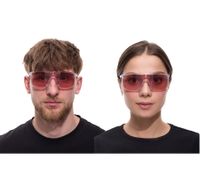 Gafas de sol deportivas adidas para mujer y hombre, gafas de ciclismo con lentes rosas, gafas para correr, filtro de protección UVA y UVB, categoría 1, gafas para correr SP0004 0027S Transparente