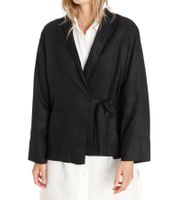 OTTO Damen Business-Blazer mit Bindeband Basic-Jacke Wickel-Jacke Anzug-Jacke 66126730 Schwarz