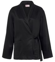 OTTO Damen Business-Blazer mit Bindeband Basic-Jacke Wickel-Jacke Anzug-Jacke 66126730 Schwarz