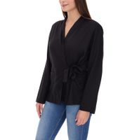 OTTO Women's Business Blazer with Tie, Basic Jacket, Wrap Jacket, Suit Jacket 66126730 Black