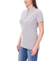 Confezione da 2 polo da donna SANTINO Mika in cotone biologico. Polo con abbottonatura a 4 bottoni. Maglia a maniche corte mélange 210 gr/m2. Grigio.