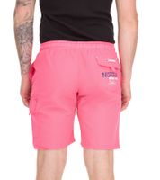 GEOGRAPHICAL NORWAY Quara/Quoyal Maillot de bain pour homme avec logo imprimé et poches Bleu marine/rose