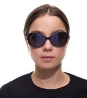 Lunettes de soleil adidas pour femme avec verres miroir et branches noires. Lunettes d'été. Filtre catégorie 2 EW3540 Noir.