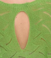 Aniston Damen Langarm-Shirt mit Rücken-Cut-Out Alltags-Pullover Sommer-Shirt 48676348 Grün