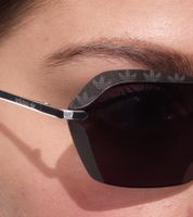 Lunettes de soleil femme adidas, lunettes miroir, lunettes de plage à verres rectangulaires, lunettes sans monture avec logo de la marque, catégorie de filtre 2 ou 3, lunettes de vacances EW351, blanches ou noires