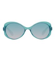 Occhiali da sole adidas da donna, a farfalla, sfumati, con filtro UVA e UVB, categoria 2, occhiali da sole per le vacanze, viola o turchese.