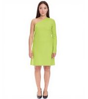 Aniston CASUAL Damen Sommer-Kleid modisches One-Shoulder-Kleid Mini-Kleid 71366612 Grün