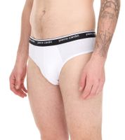 3-pack Pierre Cardin men's briefs with stretch cotton underwear, underpants 015 4055530005, black, gray, white