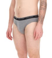 3-pack Pierre Cardin men's briefs with stretch cotton underwear, underpants 015 4055530005, black, gray, white