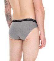 3-pack Pierre Cardin men's briefs with stretch cotton underwear, underpants 015 4055530005, black, gray, white