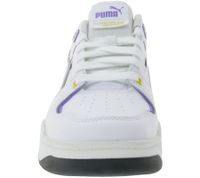 PUMA SLIPSTREAM Echtleder-Schuhe im Retro-Vibe Freizeit-Sneaker mit farbigen Akzenten Schnür-Schuhe 39326602 Weiß/Lila