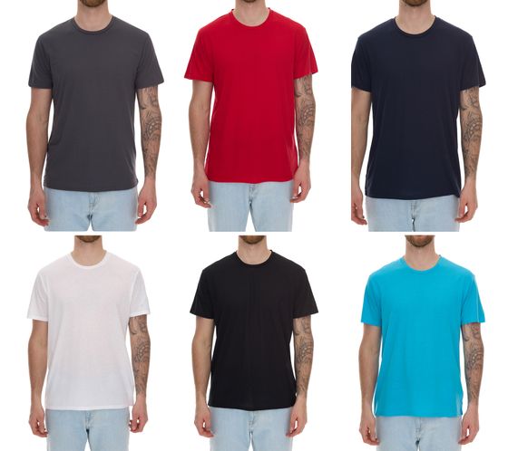 ELEVATE Jade T-shirt da uomo a maniche corte sostenibile 160 g/m2 Maglietta intima basica 37500 Bianco, Rosso, Azzurro, Blu navy, Grigio o Nero