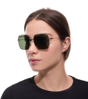 Occhiali da sole Converse da donna con protezione UV400 e trasmissione della luce, 3 occhiali da sole per le vacanze SCO148 509Y oro/verde