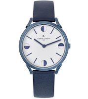 Pierre Cardin Herren Armband-Uhr analoge Quarz-Uhr mit Leder-Armband 3ATM 40mm Schwarz oder Blau