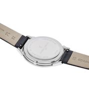 Pierre Cardin Herren Armband-Uhr analoge Quarz-Uhr mit Leder-Armband 3ATM 40mm Schwarz oder Blau