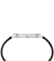 Pierre Cardin Herren Armband-Uhr analoge Quarz-Uhr mit Leder-Armband 3ATM 40mm Schwarz oder Blau