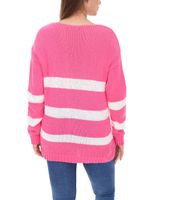 Pull tricoté Aniston CASUAL pour femme avec teneur en coton, pull de tous les jours, chemise à manches longues, rose, rose ou turquoise