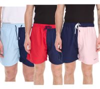 Pierre Cardin Men's Swim Shorts, Fashionable Swim Shorts LA205027 Red/Navy, Navy/Pink, or Blue