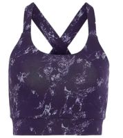 2er Pack FAYN SPORTS Damen Sport-BH marmoriertes Sport-Oberteil mit Baumwollanteil Sport-Bekleidung Trainings-BH Yoga-BH 34171929 Lila/Grau