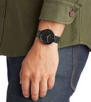 Pierre Cardin Men's Watch in Gift Box, Analog Quartz Watch with Leather Strap, 3 ATM, 40mm or 39mm, Silver/Gold, Black, or Silver/Black