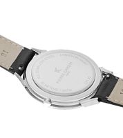 Pierre Cardin Men's Watch in Gift Box, Analog Quartz Watch with Leather Strap, 3 ATM, 40mm or 39mm, Silver/Gold, Black, or Silver/Black