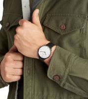 Pierre Cardin Men's Watch in Gift Box, Analog Quartz Watch with Leather Strap, 3 ATM, 40mm or 39mm, Silver/Gold, Black, or Silver/Black