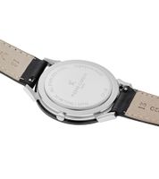 Pierre Cardin Men's Watch in Gift Box, Analog Quartz Watch with Leather Strap, 3 ATM, 40mm or 39mm, Silver/Gold, Black, or Silver/Black