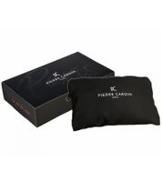 Pierre Cardin Men's Watch in Gift Box, Analog Quartz Watch with Leather Strap, 3 ATM, 40mm or 39mm, Silver/Gold, Black, or Silver/Black