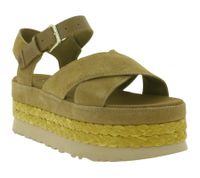 UGG Australia Aubrey Ankle Strap Damen Echtleder-Sandalette Plateau Sommer-Schuhe mit EVA-Sohle W/1167471 Braun UGG Australia Aubrey Ankle Strap Damen Echtleder-Sandalette Plateau Sommer-Schuhe mit EVA-Sohle W/1167471 Braun