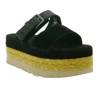 UGG Australia Aubrey Slide Damen Echtleder-Schlappen Plateau Pantoletten Sommer-Schuhe mit EVA-Sohle W/1167451 Schwarz UGG Australia Aubrey Slide Damen Echtleder-Schlappen Plateau Pantoletten Sommer-Schuhe mit EVA-Sohle W/1167451 Schwarz